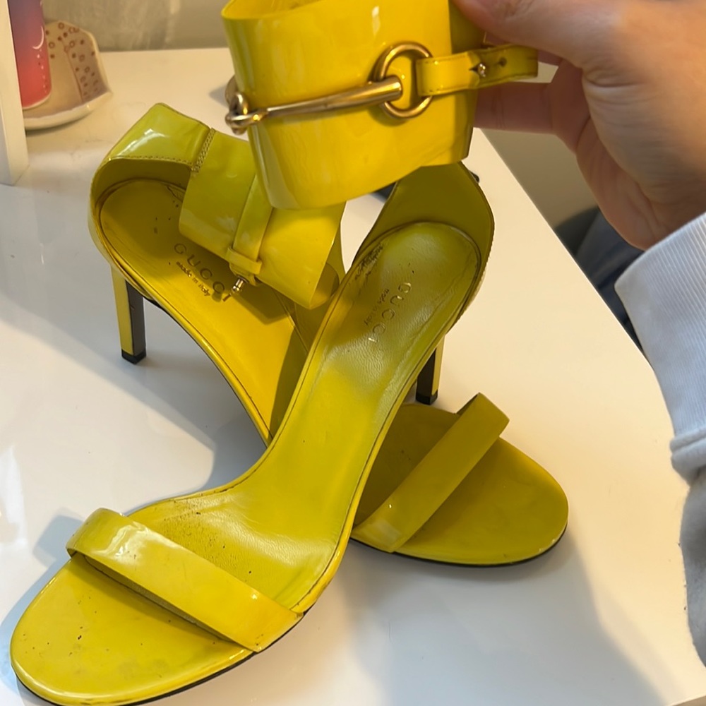 Yellow High heels